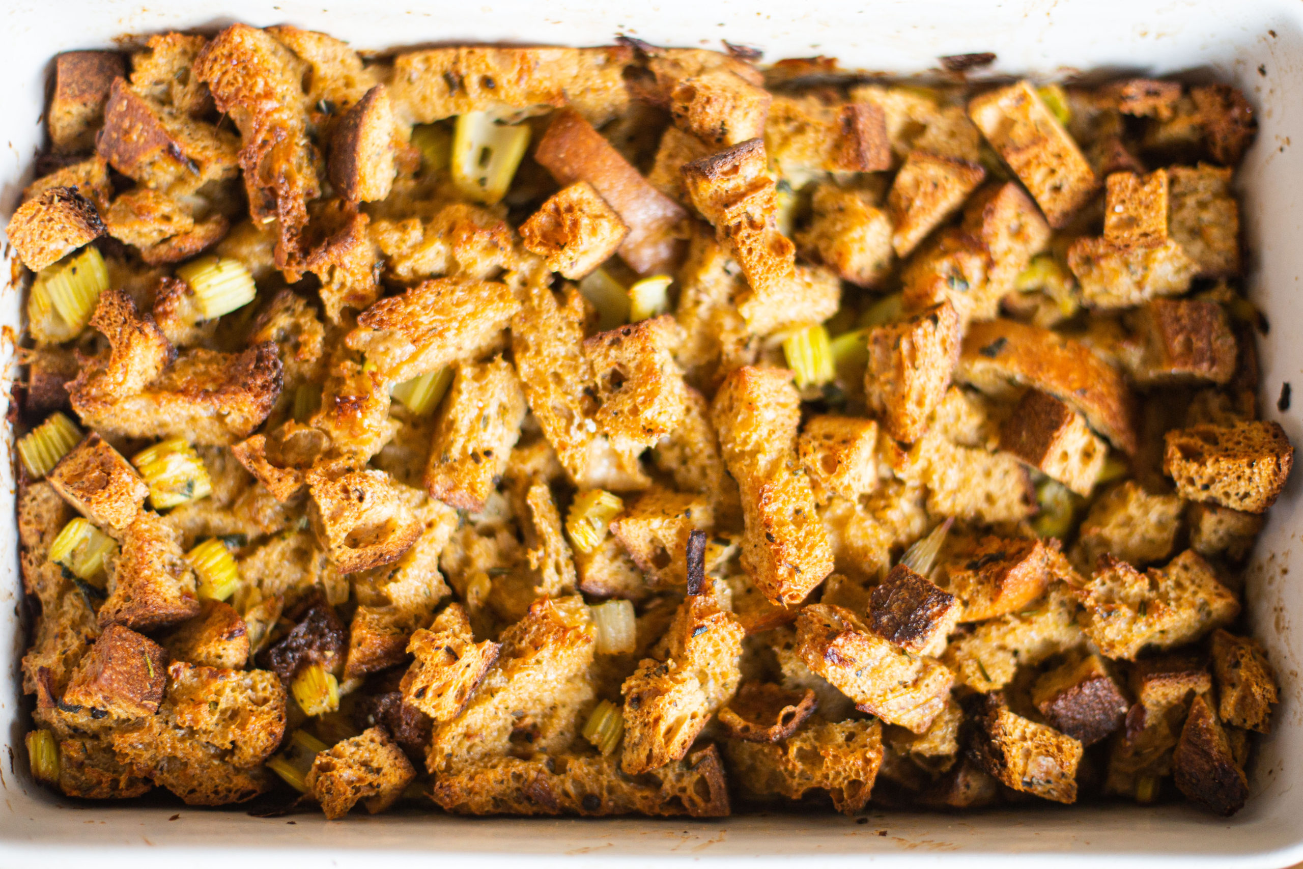 Roasted Garlic and Herb Sourdough Stuffing